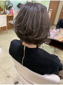 グレージュショートボブ