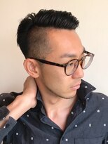 マグヘアー(mag hair) 刈り上げオールバックスタイル