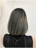 【iikanji hair】ブルージュバレイヤージュボブ