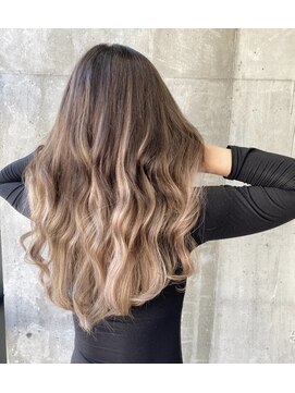 ガルボ ヘアー(garbo hair) #garbohair #バレイヤージュ #シールエクステ  #にしむら