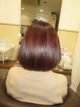 コアフィールフィス(COIFFURE fils) 【見附今町】M3Dストレート＆ピコカラーピンクブラウン