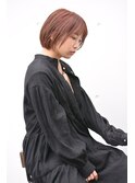 #ショートボブ×#ピンクベージュ☆小顔かわいい20代30代