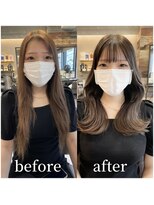 トルネード(TORNADO)&nbsp;韓国風ヘア 外国人風ヘア くびれヘア 透明感グレージュM825