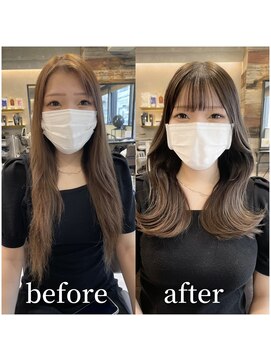 トルネード(TORNADO) 韓国風ヘア 外国人風ヘア くびれヘア 透明感グレージュM825