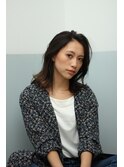 オールバックミディアム
