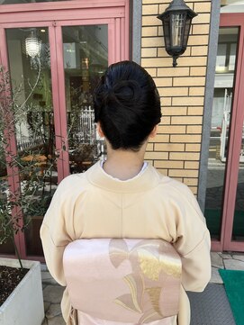 アース 高田馬場店(HAIR&MAKE EARTH) 訪問着×夜会巻