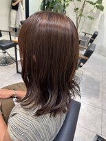 ケンジ 南林間(KENJE) レイヤーカットとツヤカラー