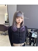 顔まわりウルフ×デザインカラー