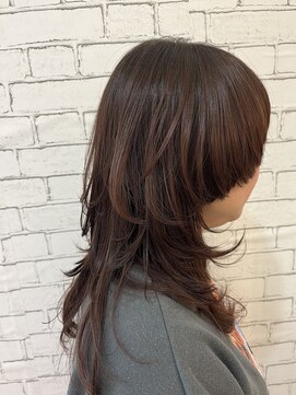 アメイジングヘアー 中沢店(AMAZING HAIR) ロングウルフ/レイヤーロング/ナチュラルピンク/くびレイヤー