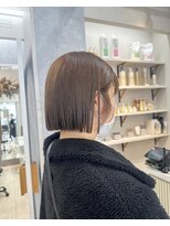 ポジ(poji)&nbsp;ミルクティーベージュカラー　ケアブリーチカラー　ミディアム