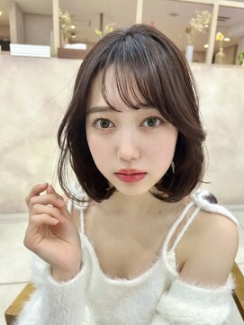 モナコ 広尾 恵比寿(monaco) 【monaco】30代面長さんにオススメな大人ふんわりボブ/広尾
