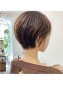 人気スタイル、丸みショートボブ