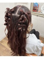 プライズ アイリス 池袋東口店(prize Iris)&nbsp;ハーフアップ/リボンアレンジ/ヘアセット/プロフィール撮影/池袋