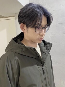 トレヘアー 京都 烏丸(tRe hair) メンズセンターパート