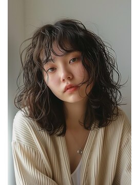 ラナ 新宿(lana) こなれミディアム/レイヤーカット/顔まわり【lana hair 新宿】