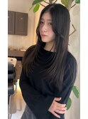 韓国網紅ロングレイヤーカット