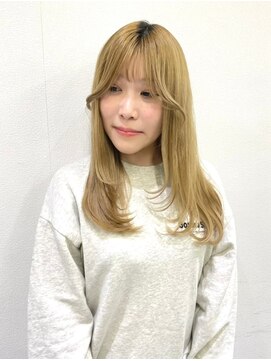 エル 新小岩(elu) 美髪/ワイドバング/レイヤーカット/くすみベージュ/新小岩駅