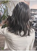 バレイヤージュ/ハイライト/ダブルカラー/ケアブリーチ/ボブ