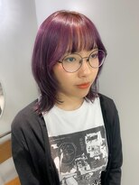 ヴェルダ 池袋店(verda)&nbsp;ウルフスタイル×パープルカラー◎Yamamoto