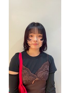 パーミル ヘア クマモト(permille ‰ hair Kumamoto) ボブレイヤー×カシスレッド