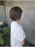 大人丸みショートボブ