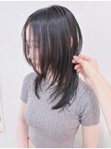 【松戸 テラカド】大人可愛いセミロングレイヤー顔周りレイヤー