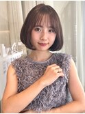 大人可愛い×丸みボブ［内巻きボブ/丸みボブ］