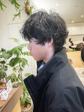 ユートゥイーズ 鎌倉(U too e's) 《U too e's鎌倉》くせ毛風柔らかニュアンスメンズパーマカット