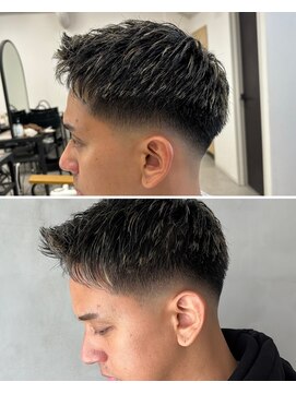 オモチャ(OMOCHA) フェードカットで魅せる男らしいスタイル