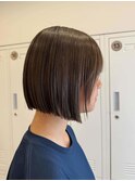 ぱつっとボブ