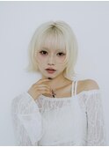 ボブウルフとブロンドでおしゃれハイトーン♪