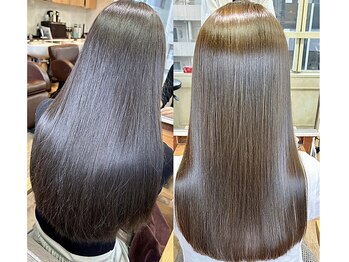 ヌフ(neuf)の写真/うるツヤ美髪が叶う☆髪質やダメージレベルに合わせて選定するトリートメントで、毛先まで潤う艶ヘアに♪
