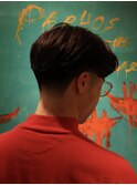 MEN'S HAIR/テーパーフェード/刈り上げセンターパート/表参道駅