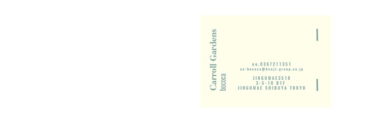 キャロルガーデンズ ボコカ 表参道(Carroll Gardens bococa)のサロンヘッダー