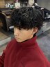メンズカット+シャドウパーマ￥11000#スパイラルパーマ#メンズパーマ#鹿児島