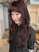 ディッセンバー 渋谷(December)&nbsp;ボルドーカラー/レイヤー/ロング/ブリーチなしダブルカラー