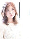 【snob rico】シルキーアッシュ×くせ毛風クリープパーマ