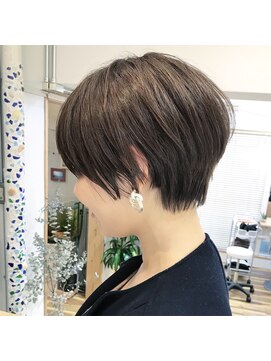 レンク(LENC) Coast.ショートボブ×ベージュカラー×小顔ショート