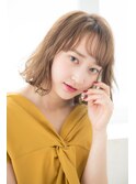 大人かわいい☆切りっぱなし×ゆるふわミディボブ[八王子]