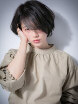 カバーヘア ブリス 北浦和(COVER HAIR bliss) *bliss北浦和*斜めバングの黒髪センシュアルショートx