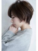大人可愛い/くびれ×小顔補正立体カット/ショートボブ/吉祥寺