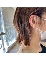 ファブ 千葉店(FaB)&nbsp;ぱつっとボブ/ボブ/カーキグレージュ/大人かわいい[千葉駅]