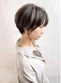 大人可愛いマッシュショート黒髪アッシュ20代30代40代/錦糸町b