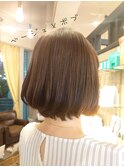 矢鳴×ベージュ×ボブ