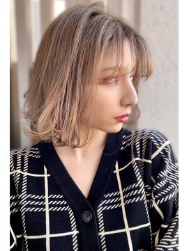 クレドガーデン 浦和店(CRED GARDEN) 小顔補正立体カット/モカブラウンふわミディ20代30代40代50代g5