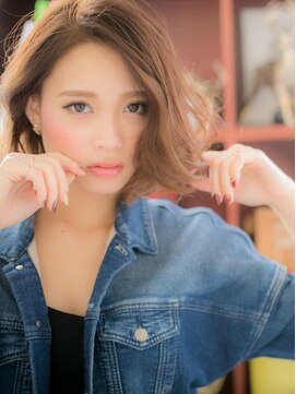 カバーヘア イヴ 戸頭店(COVER HAIR EVE) ラフニュアンスカラー外国人風小顔大人ボブc5戸頭20代30代40代