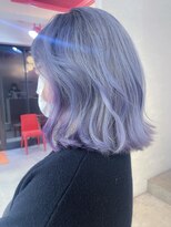 ボックスミコ(Box mico.)&nbsp;【BOXmico.】ブルラベ×ブルーシルバー個性的オシャレなボブ★