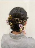 シンプルまとめ髪