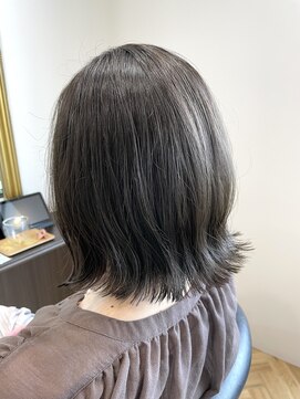 アゲート(agete) エドルカラーネイビー/外ハネボブ