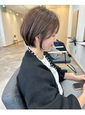 大人可愛いショートボブ